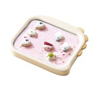 Fangxuee Machine à Yaourt Frit, Machine à Glace Frite, Petite Machine à Smoothie Aux Fruits Frits Maison, Plaquette de Yaourt Frit A