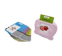 Fangxuee Machine d'apprentissage Multilingue pour Enfants, Cartes Flash Interactives avec Audio pour Apprendre L'Anglais, 224 Courants, Rose