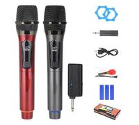 Fangxuee Microphone sans 6.35 Interface Microphone de Micro Portable Un à Deux pour la Fête de la Fête de L'Église Professionnelle du Karaoké