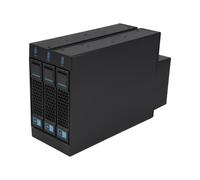 Fangxuee Module de Cage Disque de Disque Dur à 3 Baies Hot Swap Module de Cage de 3,5 Pouces SATA SSD Storage de Données pour Deux 5,25 Pouces Poste de Lecteur Optique