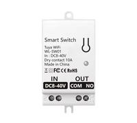 Fangxuee Module de Commutateur à Contact Sec Intelligent WiFi Tuya 10A Relais de Disjoncteur Universel à Monter Soi-Même Fonctionne avec Smart Life DC 8-40V