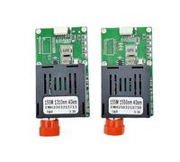 Fangxuee Module de Transcepteur Optique TTL pour Interface FC RX/TX/AV/VCC/GND de Drone, avec Portée de 40 Km, Convertisseur UART/SBUS vers Terminal Optique en Fibre.