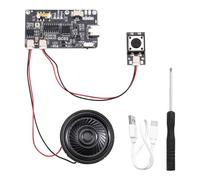 Fangxuee Module Sonore Sound 8M MP3 Enregistrable avec Button-Control Music Voice Player Board Haut-Parleur pour la Carte de Voeux de Bricolage Cadeau de Noël