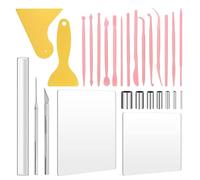 Fangxuee Outils de Modelage en Argile Professionnels 28 Pièces pour Sculpteurs et Artistes Utilisant des Cylindres de Puissance