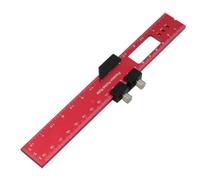 Fangxuee Outils de Travail Du Bois Règle - Règle de Poche Outil de Mise en Page Règle de Précision en Aluminium avec Rail en T Butées Coulissantes en Métal 200 mm