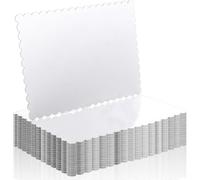 Fangxuee Panneau à Gâteau Rectangle 14x10 Pouces 20 Pack Foil en Feuille de Gâteau à Gâteau Disposable Bases de Gâteaux en Carton Jetable pour la Cuisson Blanc
