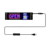 Fangxuee Panneau Pixel LED USB 5V 16x 96 Résolution RVB RECHERING Text Animation pour la Publication Car Home 9.2X 37.2CM
