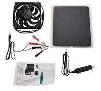 Fangxuee Panneau Solaire Powered 10W Mini Ventilator Van pour Chiens Maisons de Poulet Boitres RV RV