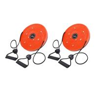 Fangxuee Plaque de Danse Corporelle à Torsion avec Corde de Traction, Plaque de Massage Magnétique, Outil d'exercice Aérobique Multifonction pour la Perte de Poids, Couleur Orange