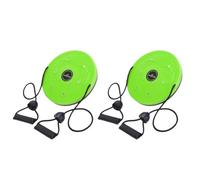 Fangxuee Plaque de Danse pour Le Corps Torsion avec Corde de Traction, Plaque de Massage Magnétique, Outil d'exercice Aérobique Multifonction pour la Perte de Poids, Vert