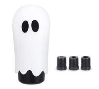 Fangxuee Pommeau de Levier de Vitesse de Voiture Style Halloween, Pommeau de Levier de Vitesse Fantôme avec 3 Adaptateurs M8/10/12, Décoration de Voiture Personnalisée A