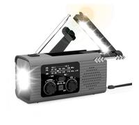 Fangxuee Radio d'urgence de la Manivelle à la Main avec Une Bande AM/FM Charge D'Éclairage Multifonction de Prévention des Catastrophes de la Catastrophe