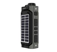 Fangxuee Radio Solaire à Main Solaire Portable Radio Solaire Crak Radio Dynamo AM/FM Radio avec Lampe de Poche pour Le Camping en Plein Air