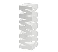 Fangxuee Rangement pour Parapluie Support de Rangement au Sol Pose de Parapluie Devant la Porte Blanc