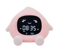 Fangxuee Réveil 6 en 1 pour Enfants, en Forme de Fruit, pour L'Apprentissage du Sommeil des Tout-Petits, Veilleuse Tactile Mignonne pour Chambre d'enfant