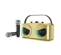 Fangxuee SD306plus Hibou Enceinte Bluetooth Puissante, Portable, avec Double Micro HiFi Son Idéal pour Le Karaoke et Les Fêtes en Plein Air C