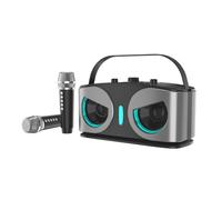 Fangxuee SD306plus Owl Enceinte Bluetooth Puissante, Portable, avec Double Micros Son HiFi Idéale pour Le Karaoké et Les Fêtes en Extérieur.