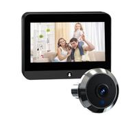 Fangxuee Sonnette Vidéo HD 4,3 Pouces Tuya Wifi à Distance Intelligente avec Visionneuse Intégrée et Batterie Rechargeable de 5000mAh