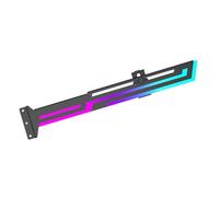 Fangxuee Support de Carte Graphique ARGB 5V 3PIN Hauteur Réglable ARGB Aura Sync Support de Carte Graphique D'Ordinateur VGA Noir