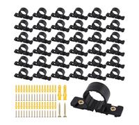 Fangxuee Suspension pour PEX Pipe Plamp 50 Pack Tobus Supports avec Vis pour PEX, Cuivre, Tuyaux CPVC 1/2 Pouce