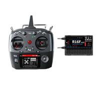 Fangxuee T16D 16 Channels Emetteur RC Multi-Protocole et Support de Diffusion Vocale pour Voiture RC Bateau Drone Gauche