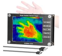 Fangxuee Thermographie Infrarouge, Caméra Thermique avec Affichage LCD de 2,8 Pouces, Plage de Température de -40℃ à 300℃, Support de Mesure de Température Maximale, Minimale et Centrale