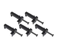 Fangxuee Tirage de de Maçonnerie, Ligne de Nivellement de Brique, Extracteur de Ligne pour la Construction, Outils de Mesure, Fixation de Bâtiment, Noir, 5 Pièces