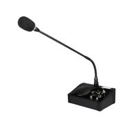 Fangxuee TW106 5W Professional Mini Wireless Conference Microphone System Mics for Railway Station Bank Counter pour Post Office EU Plux
