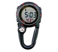 Fangxuee Unisexe Femmes Infirmières Docteur Fob Watch Numérique Électronique Luminal Multifonction Clés de Carabiner