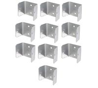 Fangxuee UPPRACKET U CLIP pour les POSTS de TIMBRE les CLUS de FENCE SECRET ou REFIXPANEL GALVANISÉ CLIPS de FENCES ANTISCULANTS PANNELS de FENCE (PACK de 10) 44 mm