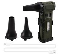 Fangxuee Ventilateur Turbo Portatif avec Lumière 110 000 TR/Min, Vitesse Réglable, Sèche-Cheveux, Aspirateur, Souffleur d'air et de Poussière, Moteur sans Balais C