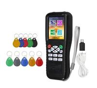 Fangxuee X100 RFID NFC Lecteur Graveur de Carte Intelligente + 5XUID/T5577 Porte-Clés Duplicateur RFID Programmeur de Carte ID IC Copieur de Clé Cryptée