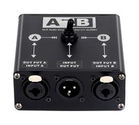 Fangxuee XLR Balanced Audio Switcher Box 2 en 1 Out ou 1 sur 2 Out Sélecteur Manuel Passif pour la Source de Mélangeur de Cartes Sonores Microphone