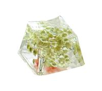 FANGZ Capuchons de Touches de Fleurs,Capuchons de Clavier en résine - Gypsophila Sa Profil Keycap | Brillez à Travers Le Clavier de Jeu translucide, Le Profil Sa, Les Touches Esc avec Un Design de