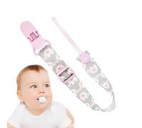 FANGZ Clip porte-sucette, sangle de sucette - Porte-sucette et laisse,Jouets de dentition à ficelle de sucette, anneaux de dentition adaptés à la plupart des sucettes