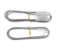 FANGZHE 2 Pièces Nettoyant pour PC Brosse de Nettoyage Tuyau d'eau de Longueurs Flexibles Brosse pour Frotter Le Réfrigérateur Ustensiles de Nettoyage Nettoyage en Acier Inoxydable pour Le Goupillon