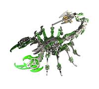FANGZI Puzzle 3D en métal Scorpion Roi Kit 200 pièces en métal Puzzle 3D Kit de modélisation, calendrier de l'Avent 2022 Puzzle Adulte Cadeau Ornements Métal Scorpion 3D Puzzle Kit Vert