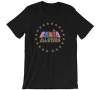 Fania All Stars Men T Shirt Salsa Latin Record Label Tee T-Shirt Black XL