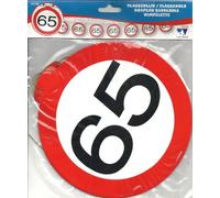 Fanion chain 65 - panneau de signalisation - 12 m