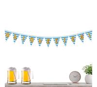 Fanion de fête de la bière - Guirlande de fanions allemandes - Décorations de fête de la bière - Accessoire photo - Bannière pour intérieur ou extérieur - Fête à thème Oktoberfest - Célébrations