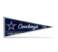 Fanion décoratif mural en feutre classique Rico Industries NFL Football Dallas Cowboys 12"" x 30"" - Idéal pour la décoration de la maison, de la