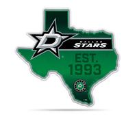 Fanion découpé en forme d'État des Stars de Dallas de la LNH de Rico Industries - Décoration pour la maison et le salon - Feutre doux facile à ac