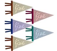 Fanion en feutre personnalisé - Nom de bébé et drapeau de couleur personnalisés - Bannière en feutre acrylique pour annonce de naissance, fête prénatale, décoration de Noël