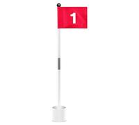 Fanion Et Putting Cup Golf, Mât De Drapeau Et Ensemble De Coupes À Trous Accessoire De Pratique Drapeaux De Golf Pour Terrain De Golf Mât De Drapeau Et Ensemble De Coupes À Trous Accessoire De Pratiqu