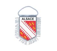 Fanion Mini Drapeau Alsace departement