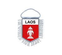 fanion mini drapeau pays voiture decoration laos ancien royaume