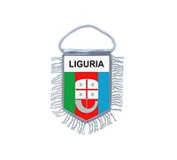 fanion mini drapeau pays voiture decoration souvenir blason italie liguria