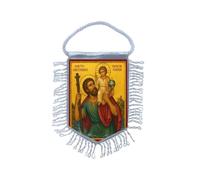 Fanion Mini Drapeau Saint Christophe St chretien Icone