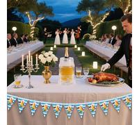 Fanion Oktoberfest | Guirlande Bavaroise à Fanions | Accessoire Photo Bannière pour Fête Allemande Bière | Décoration Extérieure pour Célébrations Rassemblements