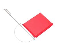 Fanion Rouge de Direction du Vent pour Yacht, Tissu Extérieur UV | Référence pour Vitesse du Vent, Installation Simple, Usage Jardin et Bateau, Style Marin Discret